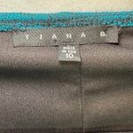TIANA B. Women's Teal Black Marled Knit Dress Waterfall Cardigan Set Size 10 Blue Photo 1