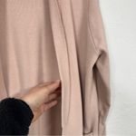 Oak + Fort  Pink Open Front Duster Cardigan Sweater Womens L Classic Academia Photo 1