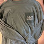 Rush Alpha Phi Omega APO Long Sleeve T shirt Fall  2015 Teal Photo 0