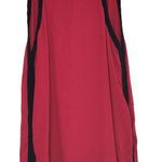 Gap Red Sleeveless Top Black Trim Tie Back Casual Blouse XS Photo 0