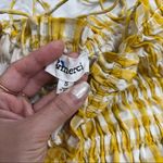 &merci & Merci Womens Yellow White Gingham Tie Straps Mini Dress Sz S Boho Cottagecore Photo 5