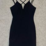 Windsor Black Cross My Heart Backless Bodycon Dress  Photo 2