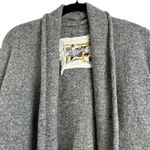 Anthropologie Womens Puff Shoulder Tokyo Map Choco Cardigan Sweater Size Large Photo 1