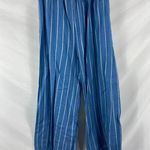 Billabong Flip Out High Waist Wide Leg Striped Beach Pant Blue Size Small Photo 2