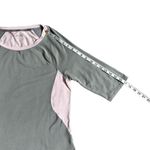 Adidas Colorblock Modal Stretch 1/2 Sleeve Casual T-Shirt Pink & Gray Size Large Photo 10