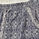 Briggs New York ‎ High Waist Blue and White Shorts size XL women’s linen blend Photo 1