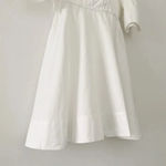 Madeinam Poplin Corset Babydoll Mini Dress White Size 1 Photo 9