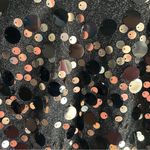 Ramy Brook Tanya Metallic Sequin Mini Dress Black Sz 4 Photo 4