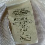 Vintage Sears Half Slip Skirt Size Medium Lace Trim Split Up Middle Back White Photo 4