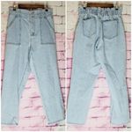 PacSun  FADED ACID VINTAGE WASHED DOUBLE BUTTON WAISTED MOM JEANS L Photo 1
