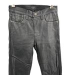 AGOLDE  Sophie Coated Skinny Jeans Black Waxed Denim Size 25 High Rise Photo 1