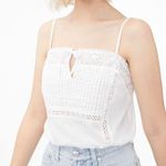 Aeropostale Orange Lace Inset Cropped Cami Photo 1