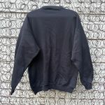 Vintage 90s Trick or Treat Skeleton Halloween Spooky Black Crewneck Sweatshirt Size XL Photo 3