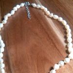 Peach Freshwater Pearl Stainless Steel Necklace Photo 2