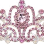 Beautiful pink and silver tiara! New! Photo 4