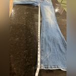 Altar'd State pin tuck waist button fly Classic Blue Flared Women's Jeans Sz 26 Photo 7