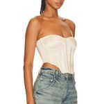 Bardot Eva Bustier Satin Corset Top Champagne Womens Size 8 Photo 2