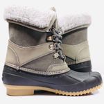 Tommy Hilfiger Winter boots fur lined Rausten Duckboots in grey blue size 7 M Photo 2