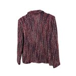 Vintage Winks by Sandy Waks Women's Blazer Jacket Knit Red Multicolor Size L Photo 6