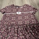 Agnes & Dora  Geometric Paisley Short Sleeve Relaxed Ruffle‎ Tee Top Size L Photo 6