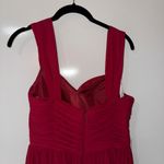 NEW Azazie Zapheira A-Line Ruched Chiffon Bridesmaid Wedding Dress Burgundy C Photo 3