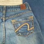 BKE Denim Culture Boot Jeans Womens 28 x 31.5 Distressed Raw Hem Fade Wash Photo 9