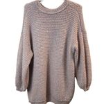 Free People Women’s Pastel Knit Tunic Sweater Photo 1