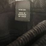 White House | Black Market noir slim leg black corduroy pants size 4R Photo 4