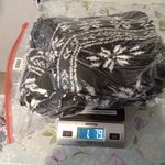 Barefoot Dreams  Black and White Snowflake Sweater Fair Isle Womens 1x Photo 6