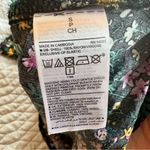 Old Navy Floral Purple, Black and Green Fit and Flare Lightweight Sun Dress Photo 2