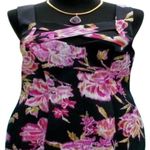 Cache Floral Peek A Boo Front Criss Cross Lined Dress New Day Event NWT $158 Photo 3