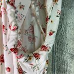 No Boundaries  Size XL(15-17)Milkmaid Floral V-Neck Button Front Shirred Back Top Photo 3