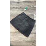 H&M  Conscious Jean Midi Skirt Women 8 Black Denim Distressed Front NWT #46 Photo 1