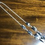 Sterling Silver Old Southwest White Buffalo Turquoise Cabochon Link Necklace 925 Photo 15