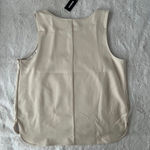 EXPRESS NWT Women's Blush Sleeveless Faux Leather Tank Top Size M Photo 4