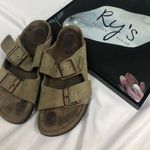 Birkenstock  Taupe Suede Sandal Photo 0