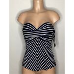 Coco reef New. black stripe 5-way tankini top. 32/34DD. RETAILS $81 Photo 8