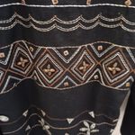 Alfred Dunner Size10 Womens Black 3/4 Sleeve Jacket Shirt Top Embroidered Size 10 Photo 5