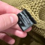 Jenni Kayne Boyfriend Sweater Size Medium Green Cotton Knit Women's Slouchy Cozy Photo 4