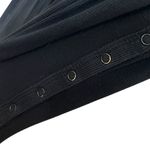 HATCH Button Front Ribbed Maxi Dress Women’s Size Medium Black Long Sleeve Photo 10