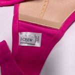 J.Crew Factory Magenta Pink Tie Front Strapless Bikini Top Photo 6