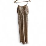 Sorella Vita  Gold Sequin Formal Bridesmaid Holiday Dress Gown size 12 Photo 1