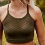 Free People Movement Secret Moss Gone Adrift Seamless Yoga Crop Top Sz S Photo 0