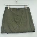 Forever 21  Green Lace Up Mini Skirt Size Large Photo 4