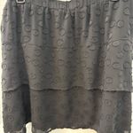 Loft NWOT  size XL black shirt tiered skirt Photo 1