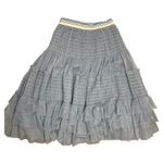 Anthropologie  Maeve Tulle Midi Skirt Size Small Color: Blue Photo 1