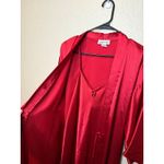 Intimate Affair Red Satin Robe Set Nightgown Sleepwear Lingerie Medium M Photo 1