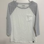 L. L. Bean Trail Baseball Tee Small White Photo 3