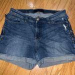 Rock & Republic Studded Denim Bumpershoot Shorts Y2K festival Women’s size 10 Photo 0