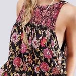 Free People Bohemian Dainty Retro 70s Floral Swing Dress Size Large Flowy Photo 1